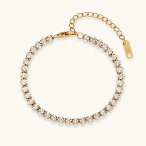 Pulseira Ténis Wisteria com Pedrinhas