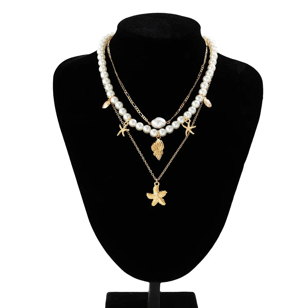 Choker de Pérolas Sonhos de Estrela-do-Mar
