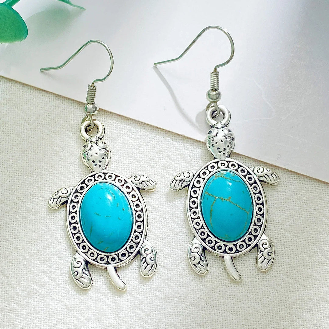 Conjunto de Joias com Tartaruga Turquesa