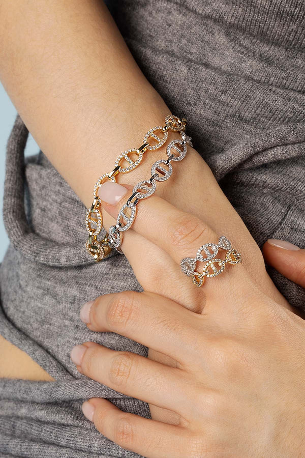 Pulseira Isla Marina | Ouro Branco