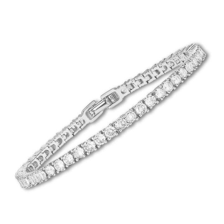 Pulseira Ténis com Moissanite | Ouro Branco