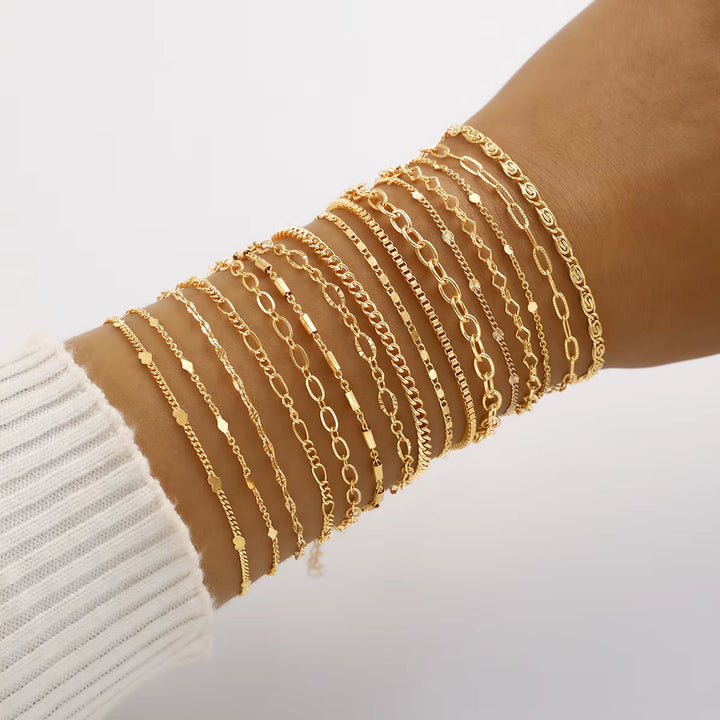 Conjunto de 16 Pulseiras Clássicas