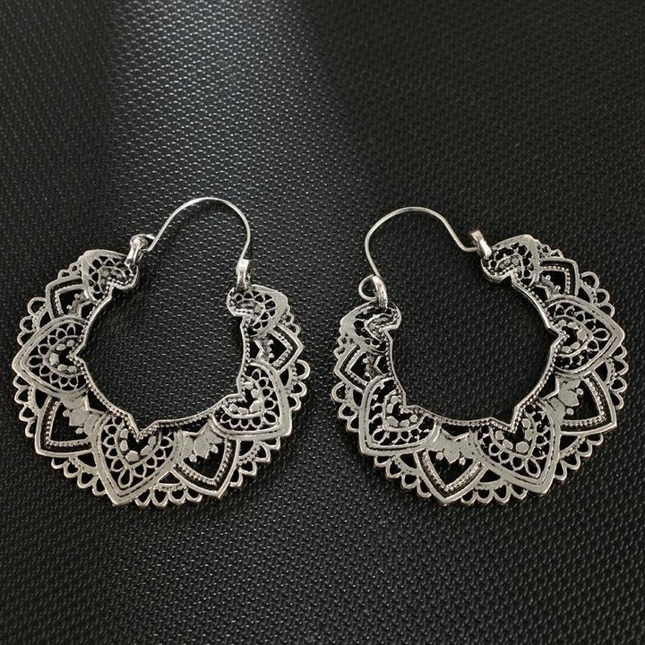Argolas Boho com Lótus