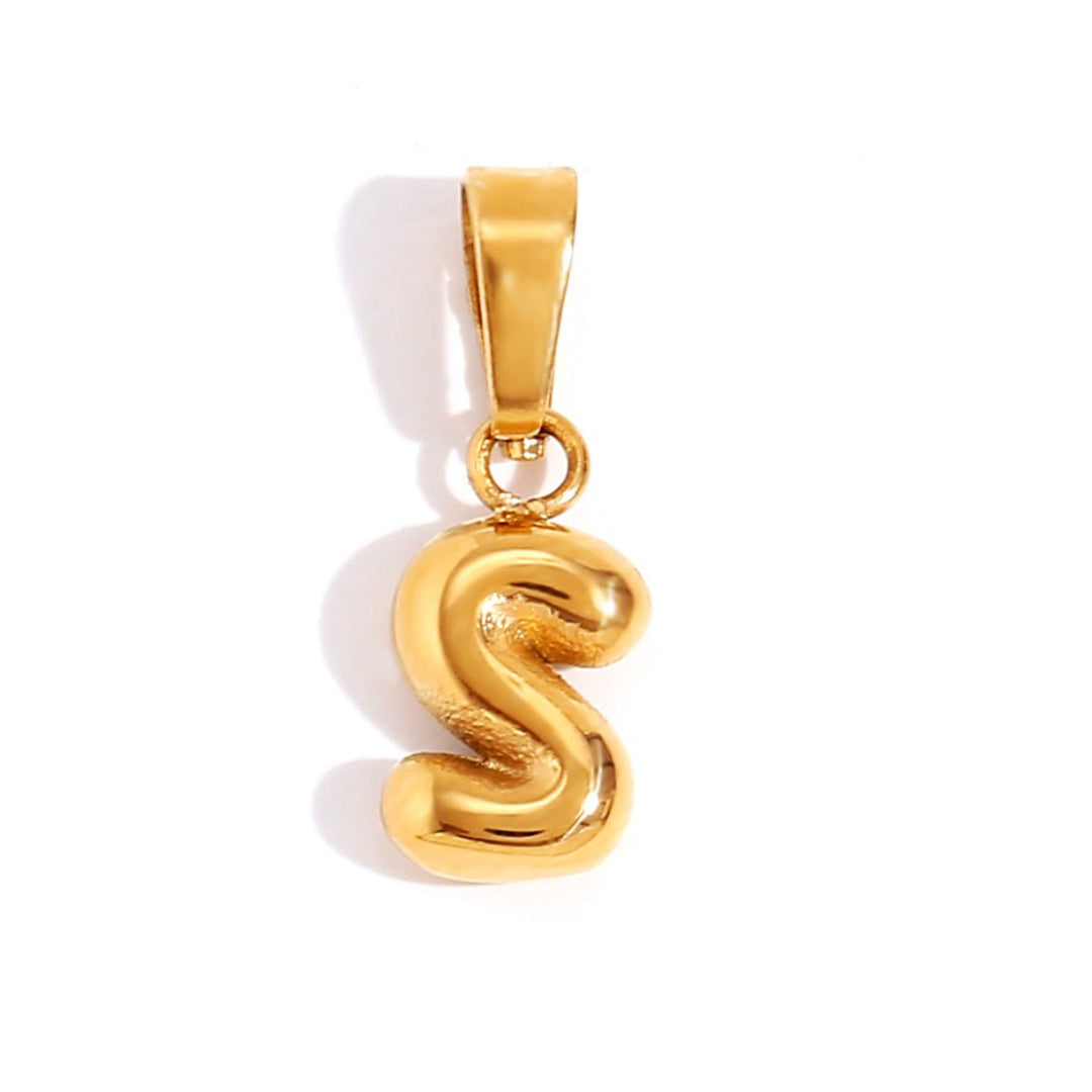 Colar Sofisticado com Letra Bubble