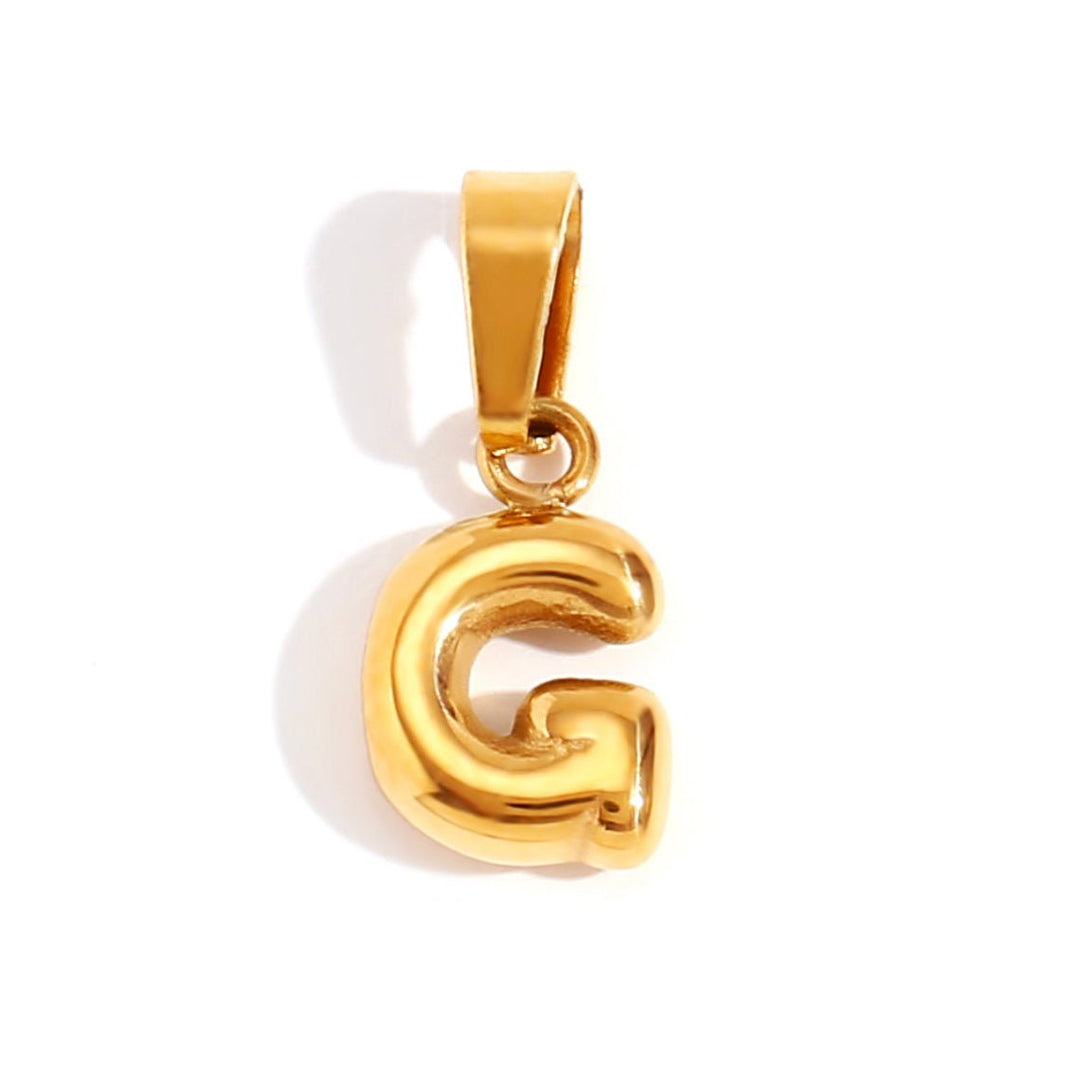 Colar Sofisticado com Letra Bubble