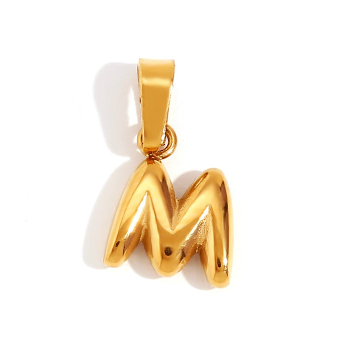 Colar Elegante com Letra Bubble