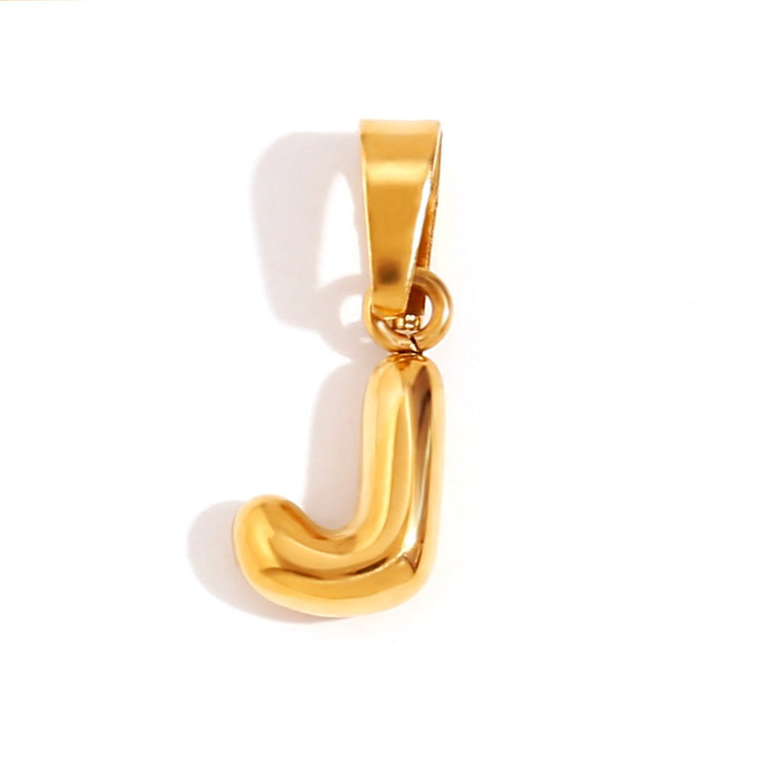 Colar Elegante com Letra Bubble