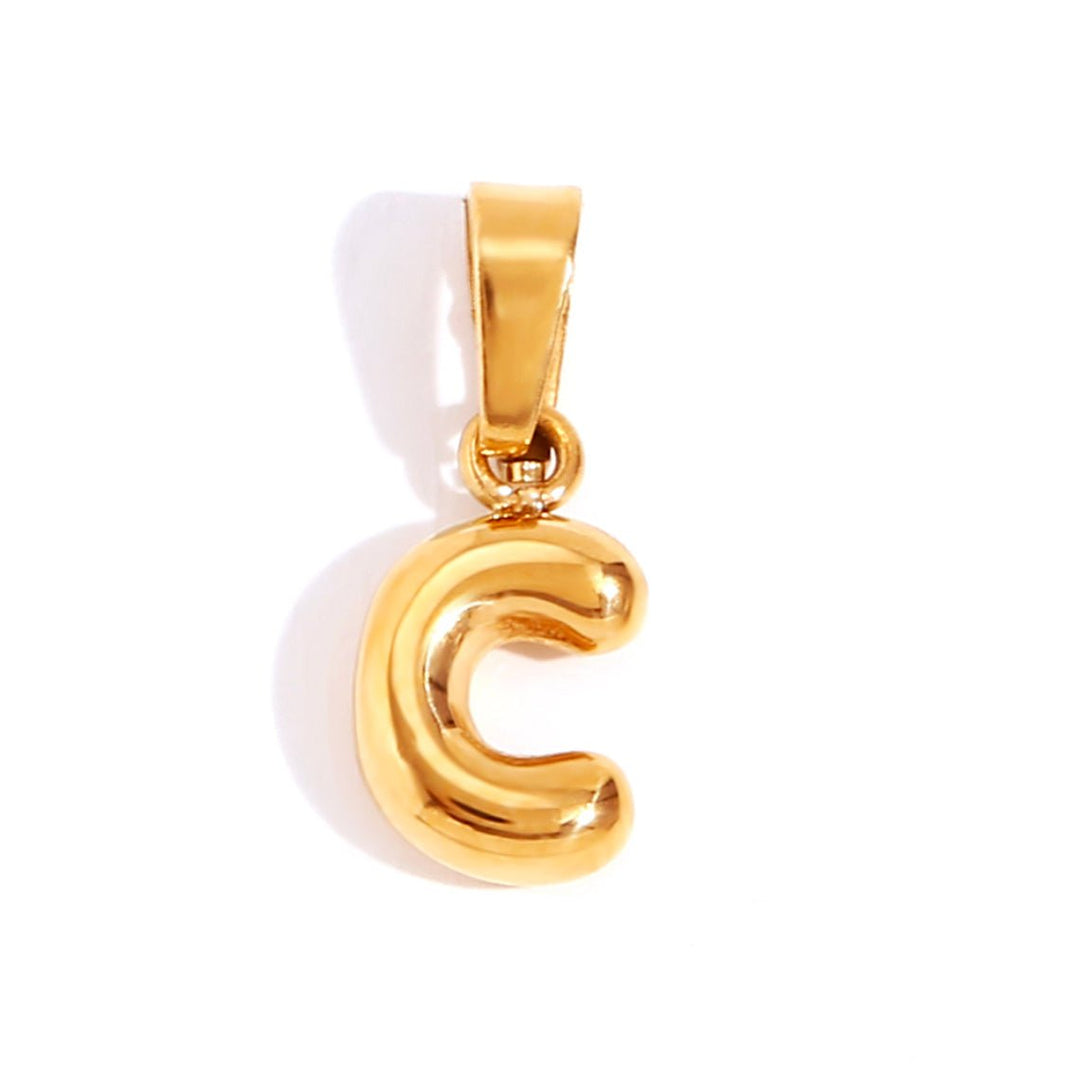 Colar Sofisticado com Letra Bubble