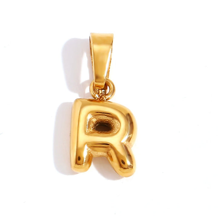 Colar Elegante com Letra Bubble