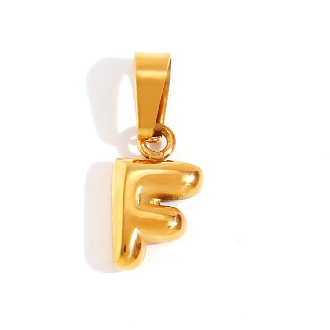 Colar Elegante com Letra Bubble