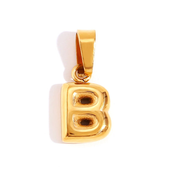 Colar Elegante com Letra Bubble