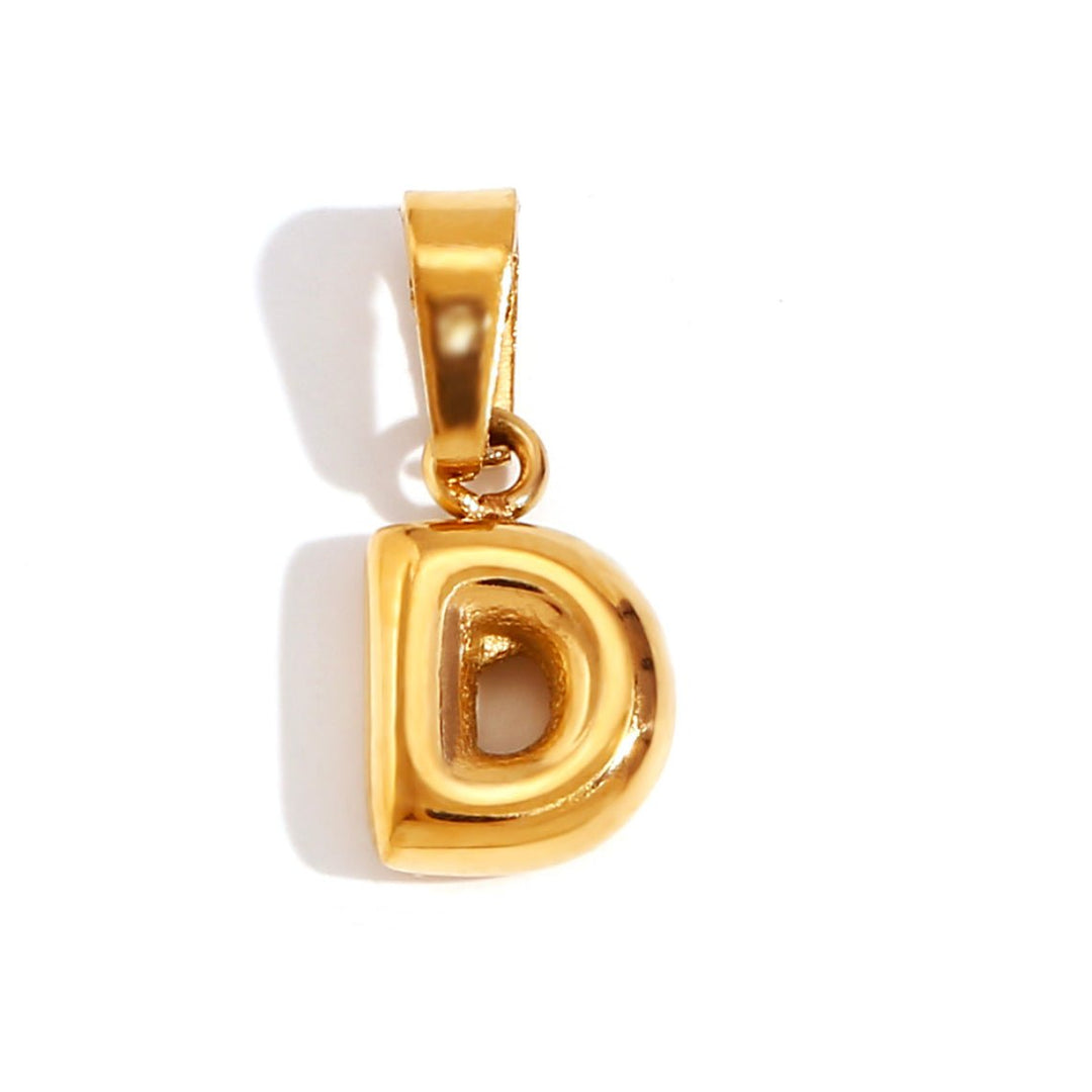 Colar Elegante com Letra Bubble