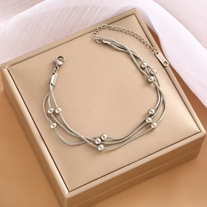 Pulseira de Contas com Serpente