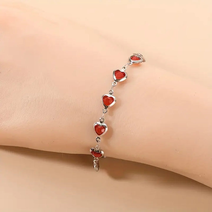 Pulseira Ophelyra Garnetelle | Ouro Branco