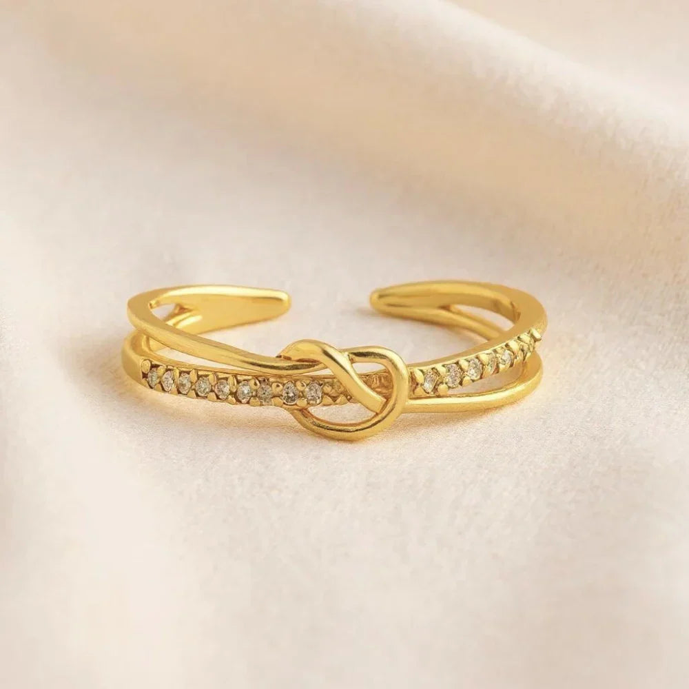 Anel Mãe e Filha – Unidas em Ouro Para Sempre