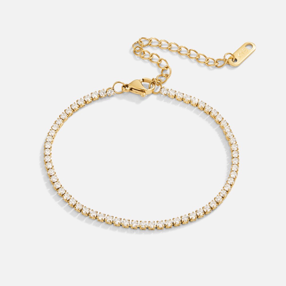 Pulseira Ténis Dourada Cordelia