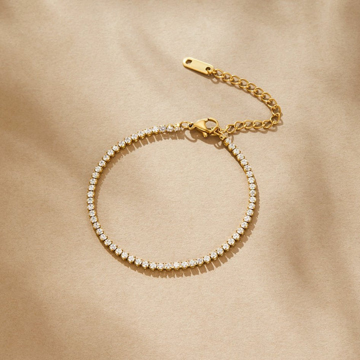 Pulseira Ténis Dourada Cordelia