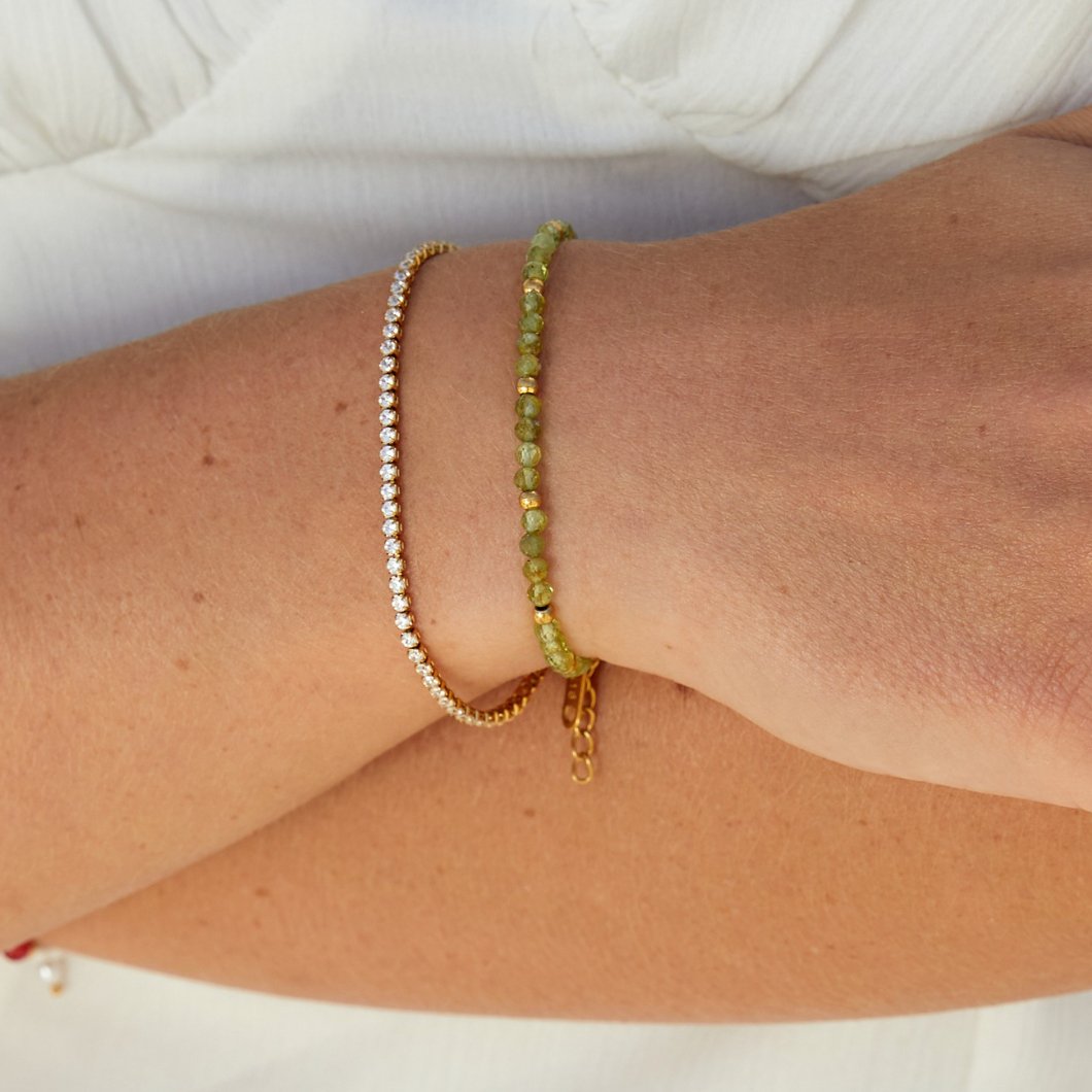 Pulseira Ténis Dourada Cordelia