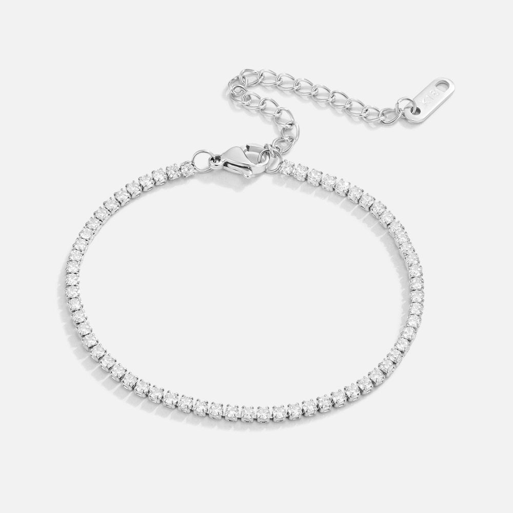 Pulseira Ténis Prateada Cordelia