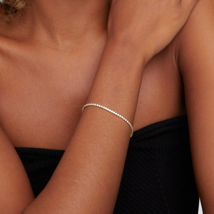 Pulseira Ténis Prateada Cordelia