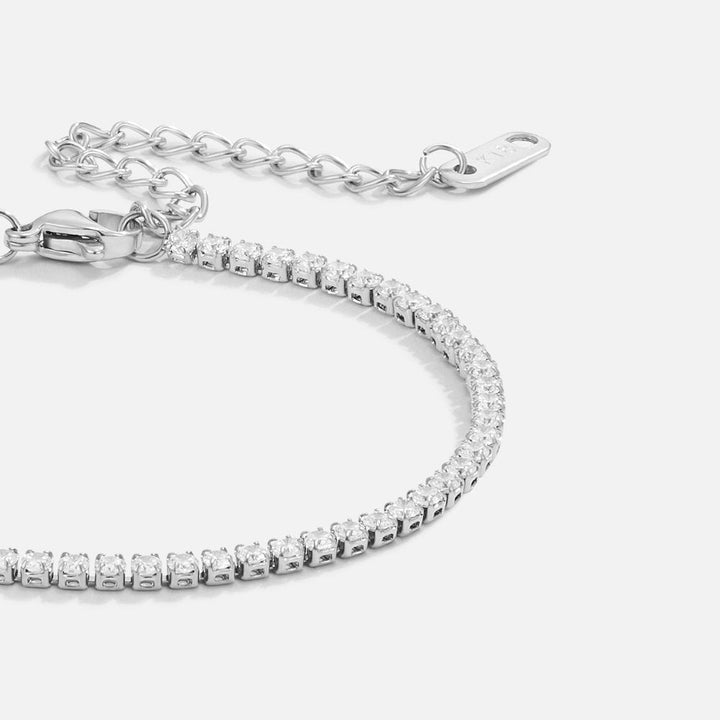 Pulseira Ténis Prateada Cordelia