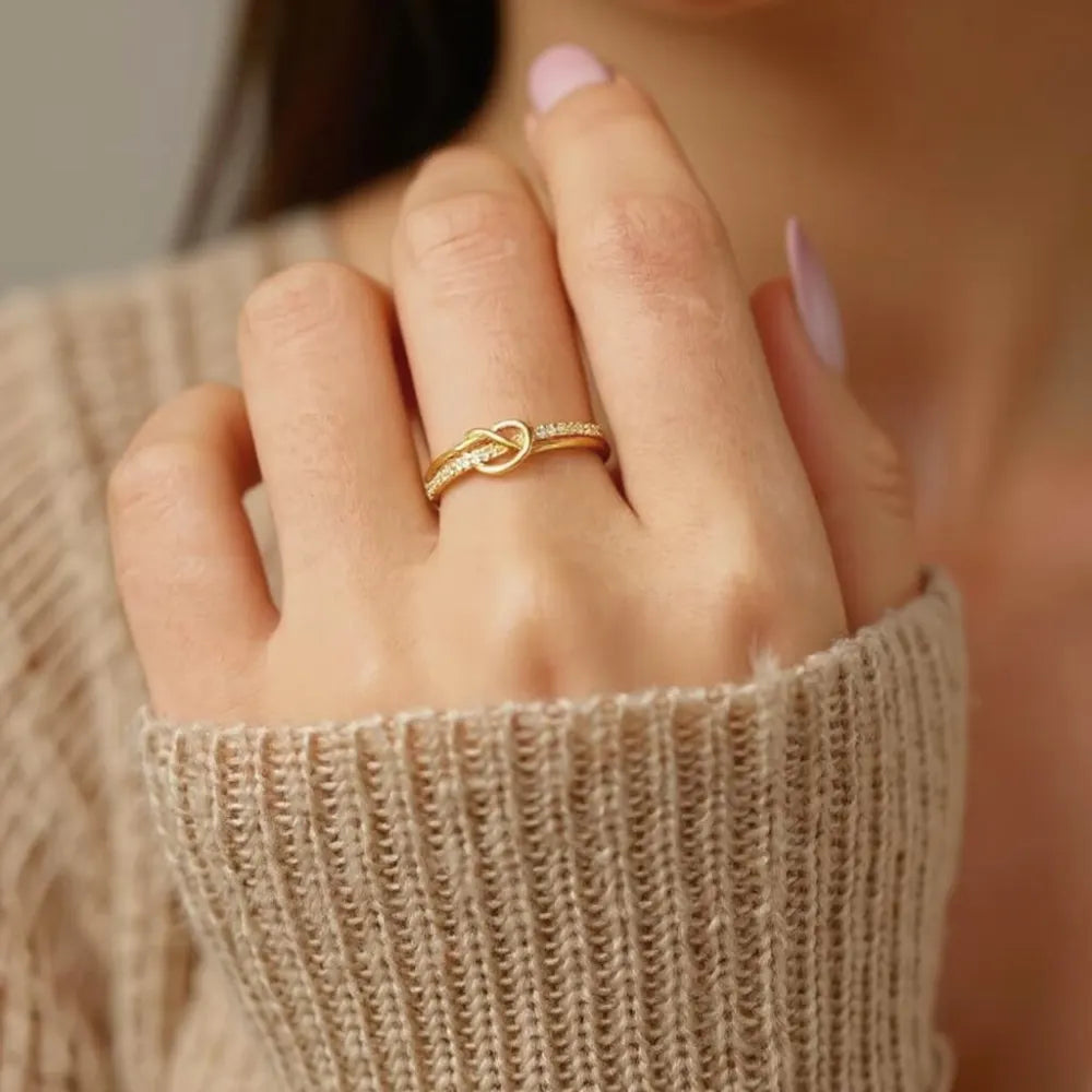 Anel Mãe e Filha – Unidas em Ouro Para Sempre