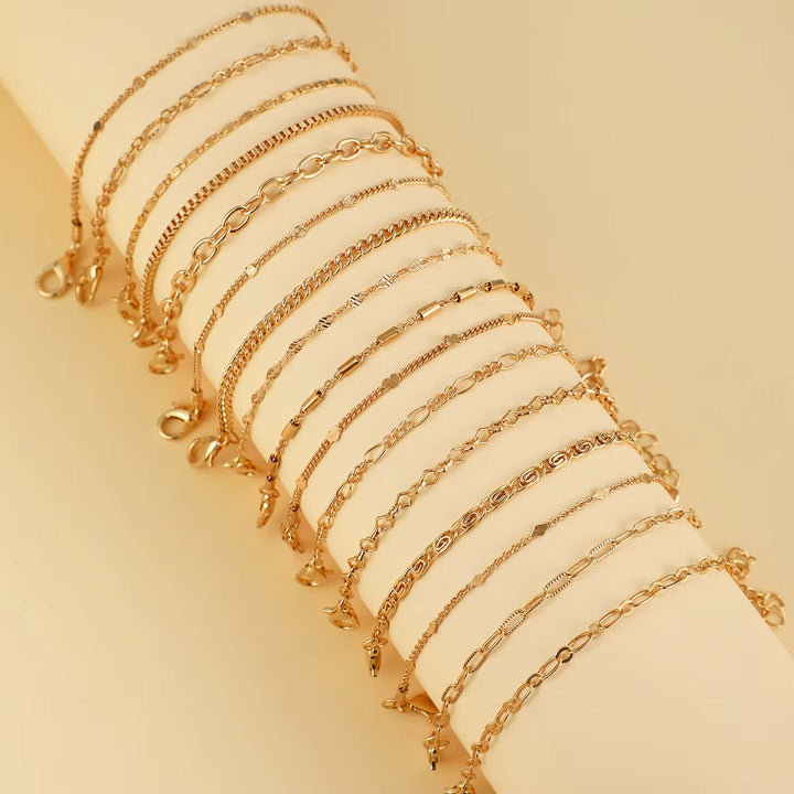 Conjunto de 16 Pulseiras Clássicas