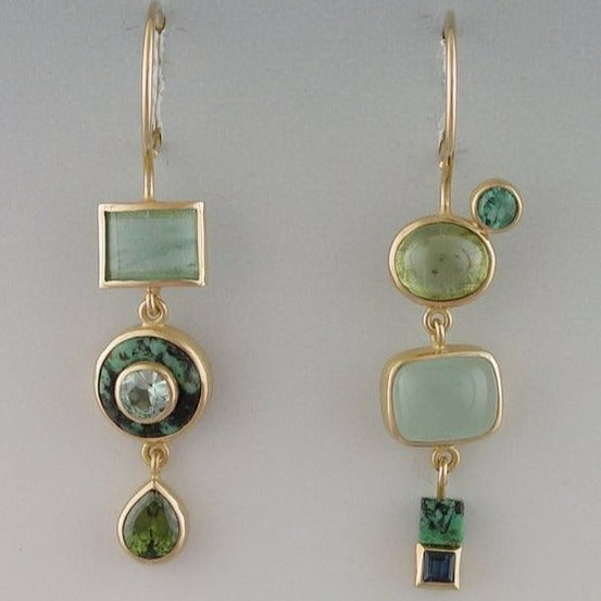 Brincos Vintage Verdes