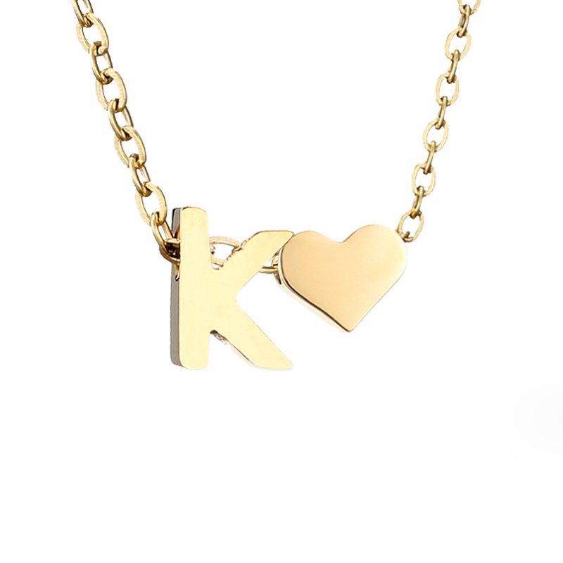 Colar Dourado Amor Eterno com Letra