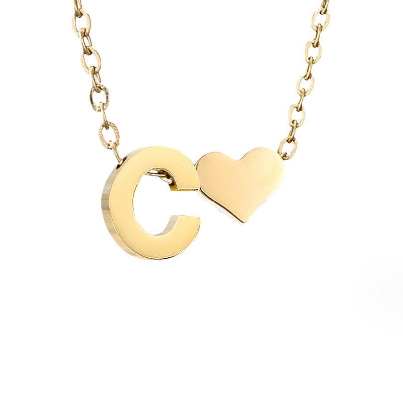 Colar Dourado Amor Eterno com Letra