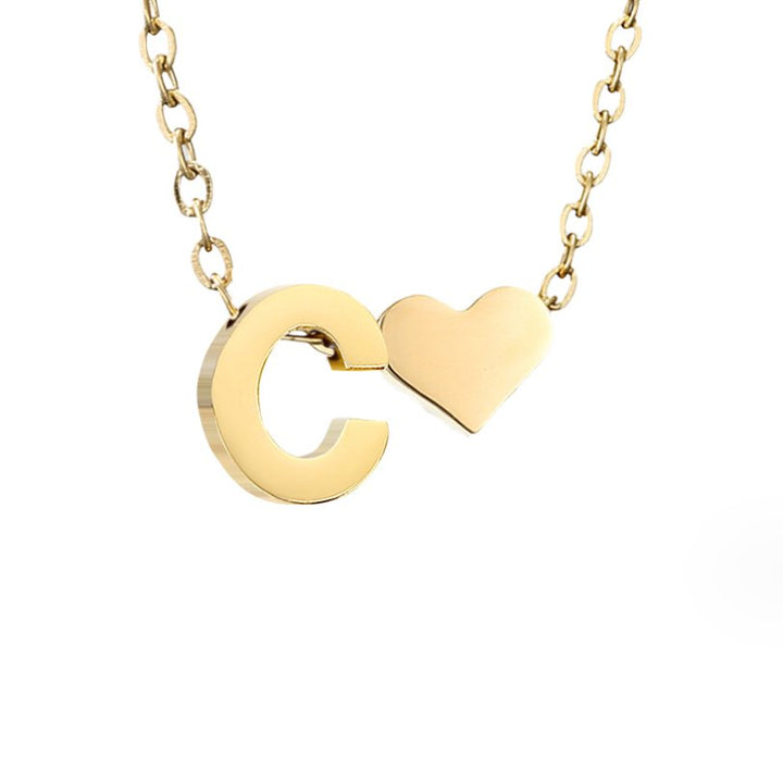 Colar Dourado Amor Eterno com Letra