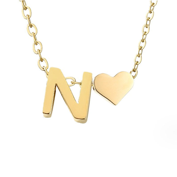 Colar Dourado Amor Eterno com Letra
