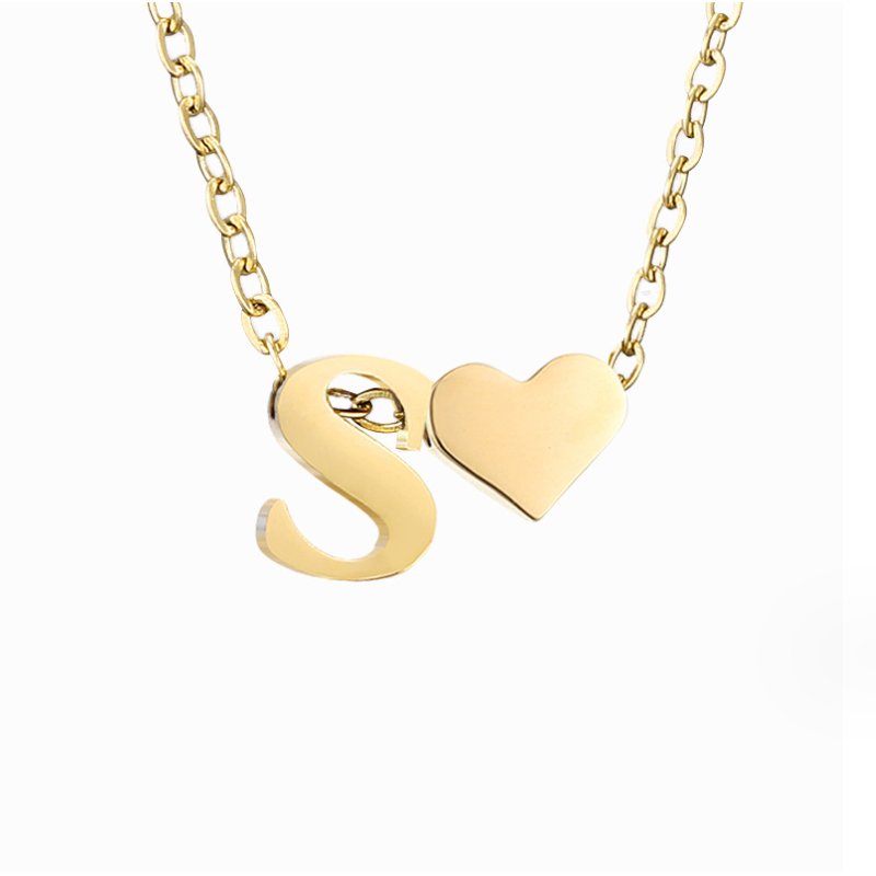 Colar Dourado Amor Eterno com Letra