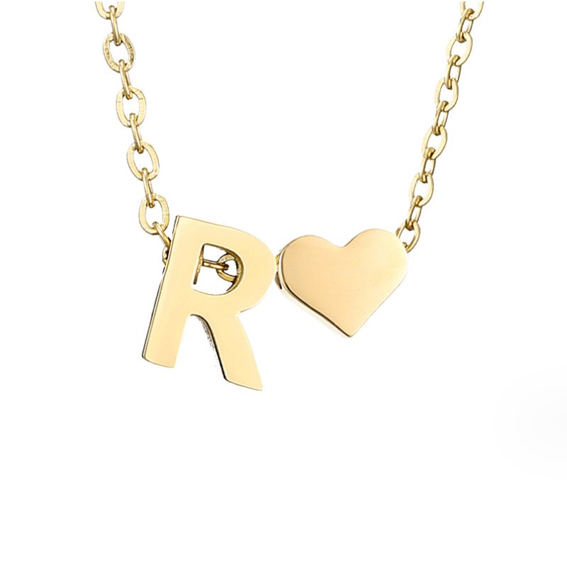 Colar Dourado Amor Eterno com Letra