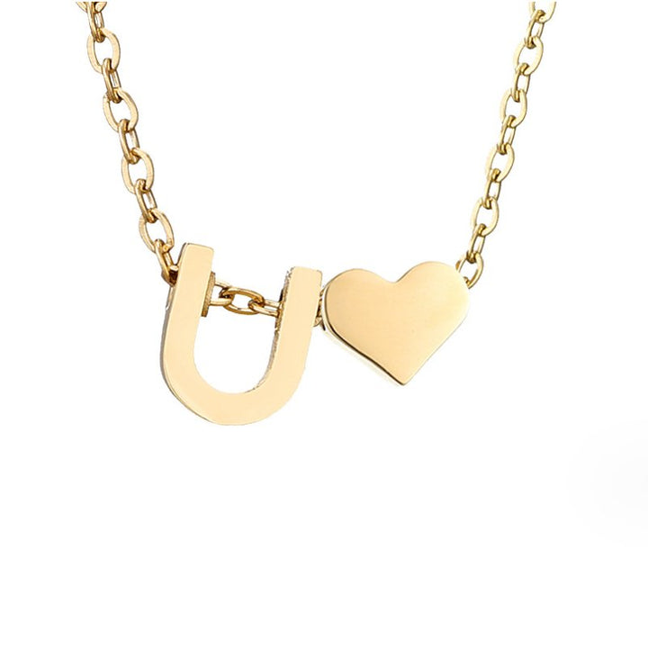 Colar Dourado Amor Eterno com Letra