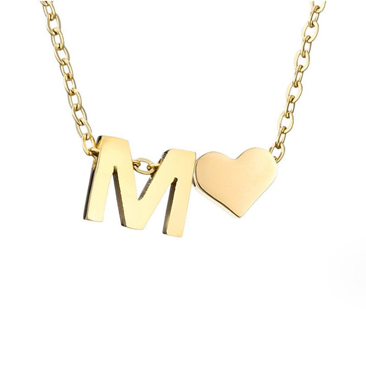 Colar Dourado Amor Eterno com Letra