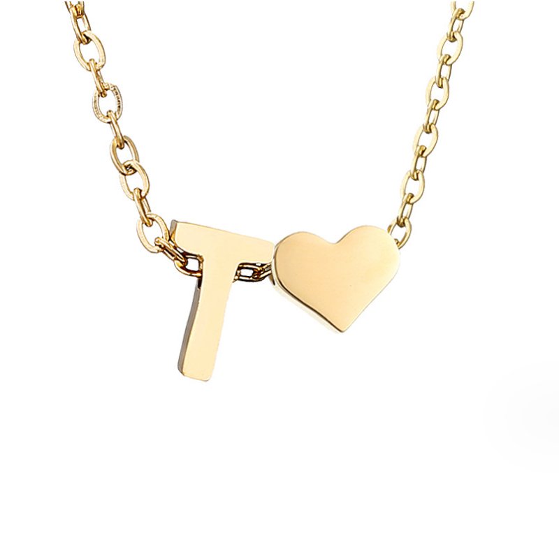 Colar Dourado Amor Eterno com Letra
