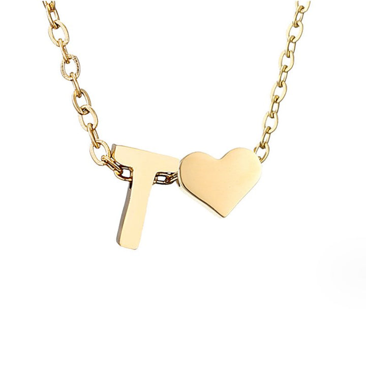 Colar Dourado Amor Eterno com Letra