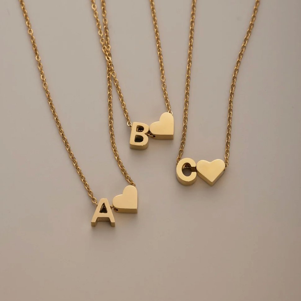 Colar Dourado Amor Eterno com Letra