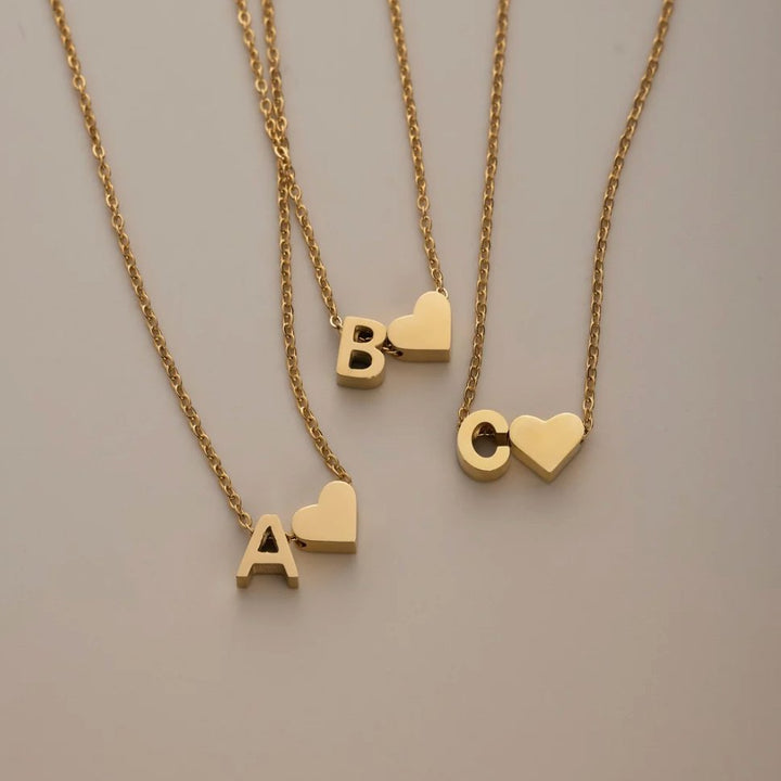 Colar Dourado Amor Eterno com Letra