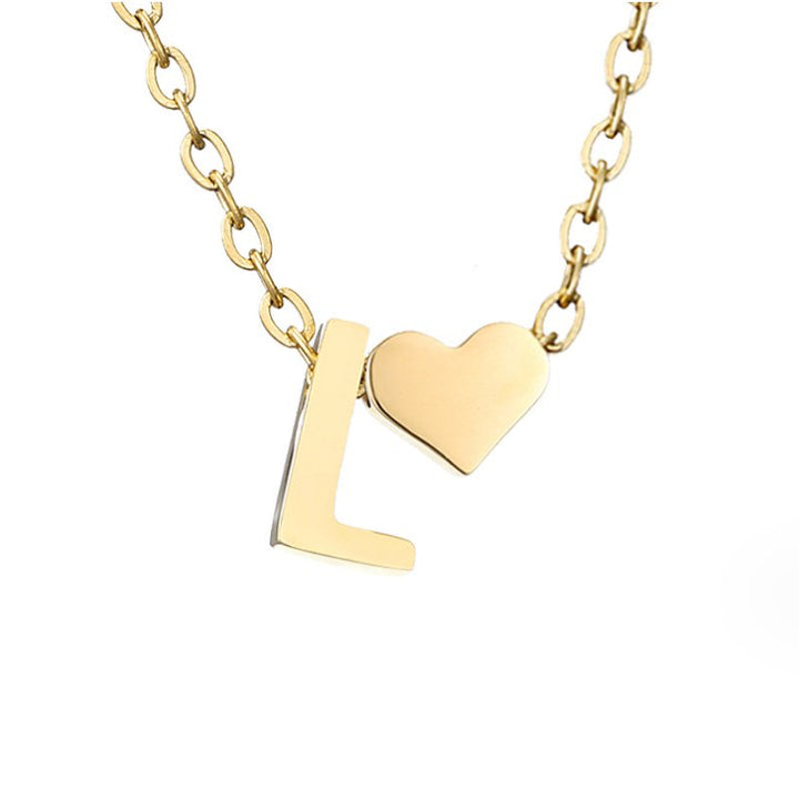 Colar Dourado Amor Eterno com Letra