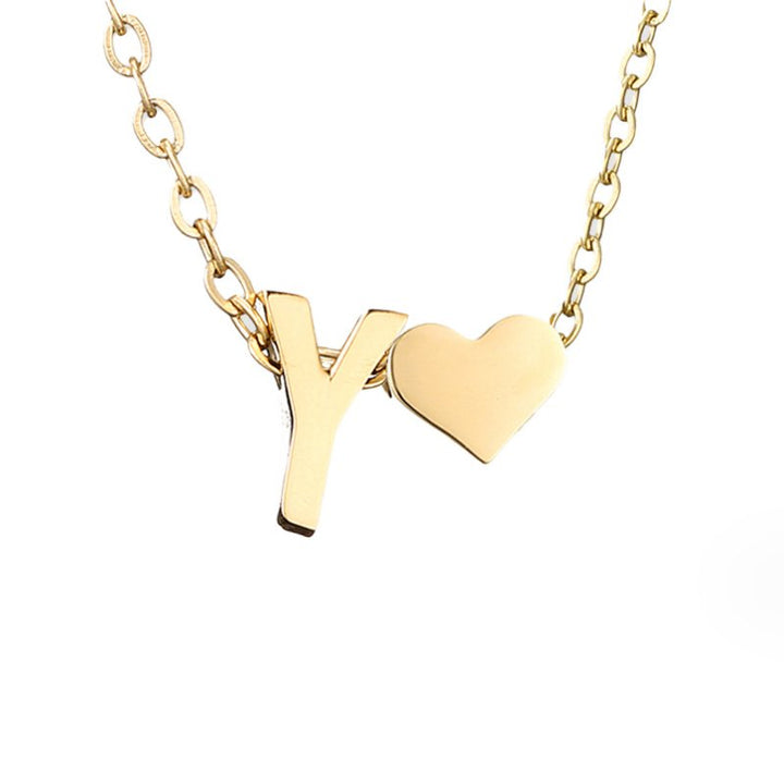 Colar Dourado Amor Eterno com Letra