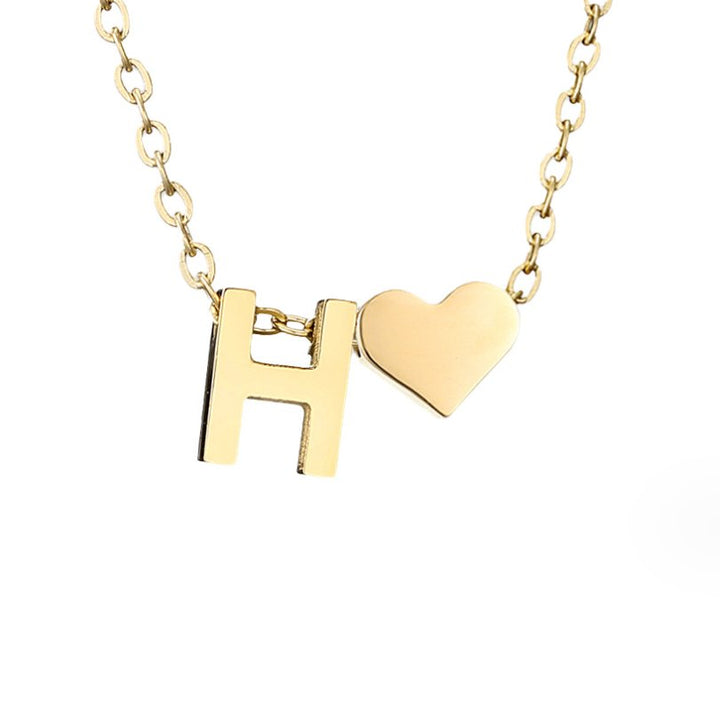 Colar Dourado Amor Eterno com Letra