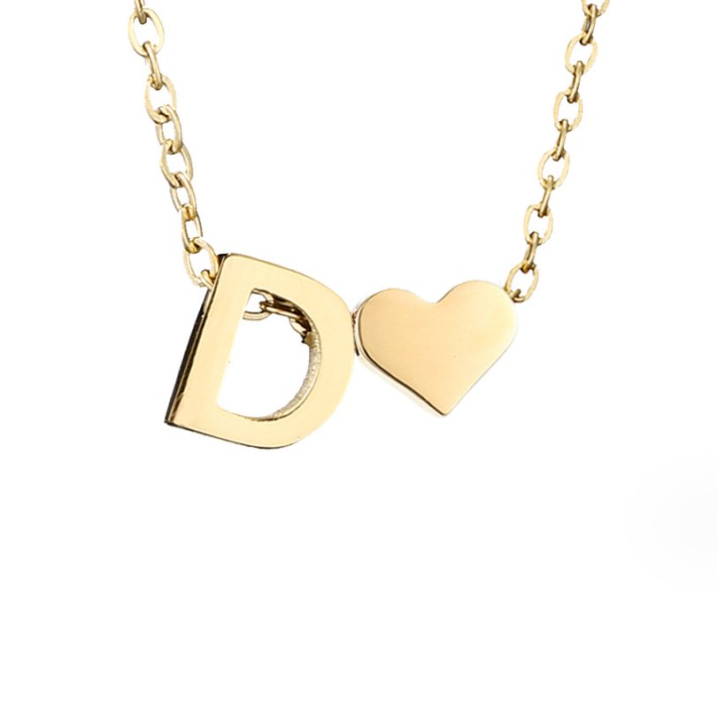 Colar Dourado Amor Eterno com Letra