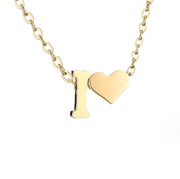 Colar Dourado Amor Eterno com Letra