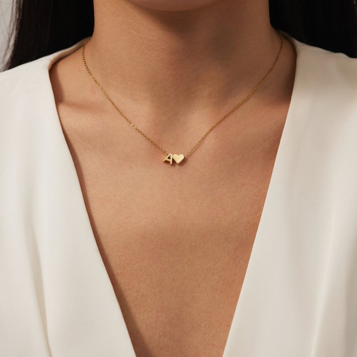 Colar Dourado Amor Eterno com Letra
