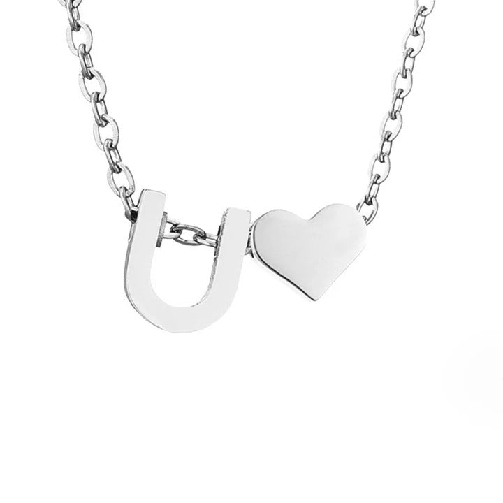 Colar Prateado Amor Eterno com Letra
