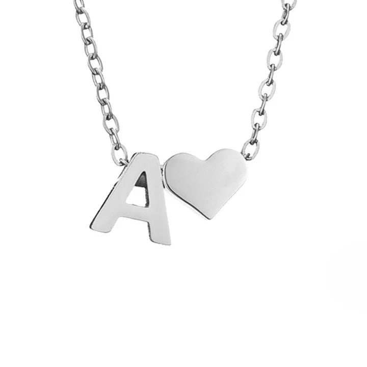 Colar Prateado Amor Eterno com Letra