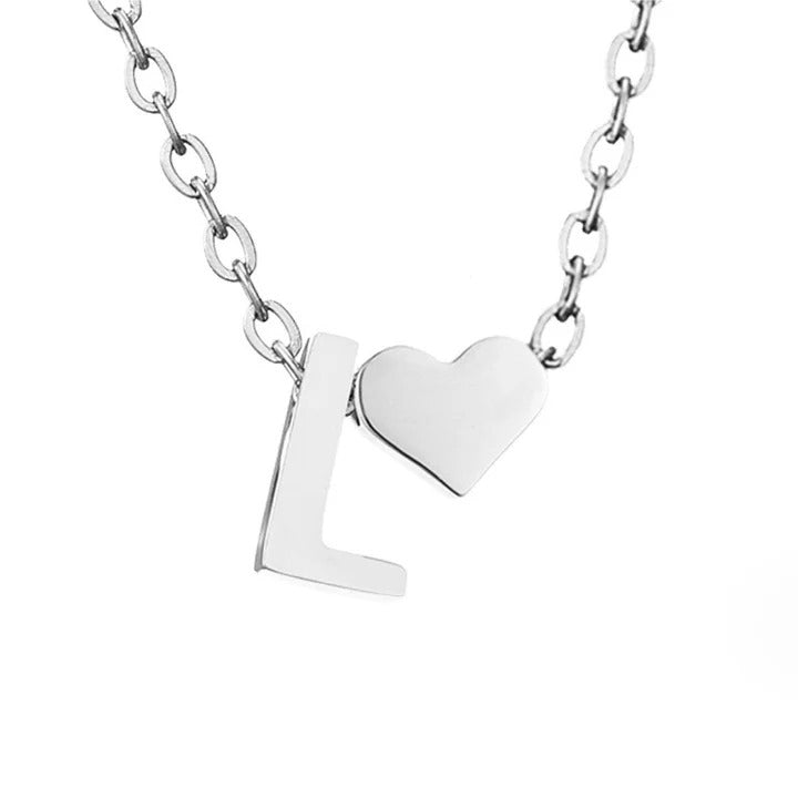 Colar Prateado Amor Eterno com Letra