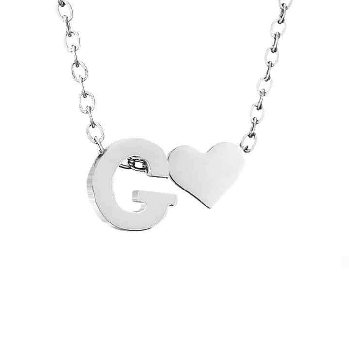 Colar Prateado Amor Eterno com Letra